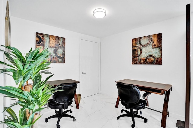 488 NE 18th St Unit 208, Miami, FL 33132 - office with marble look tiles