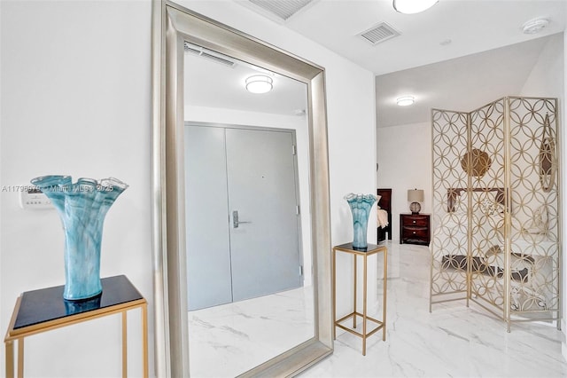 488 NE 18th St Unit 208, Miami, FL 33132 - foyer entrance with marble finish floors