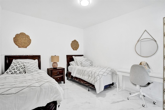 488 NE 18th St Unit 208, Miami, FL 33132 - bedroom featuring marble finish flooring