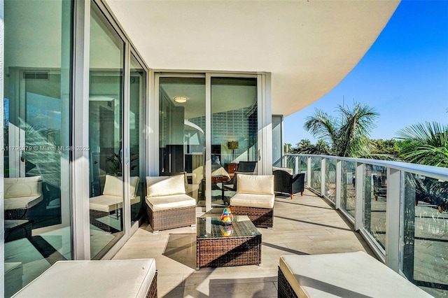 488 NE 18th St Unit 208, Miami, FL 33132 - balcony featuring an outdoor living space