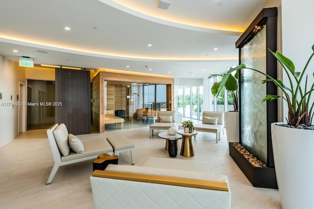 488 NE 18th St Unit 208, Miami, FL 33132 - community lobby featuring recessed lighting