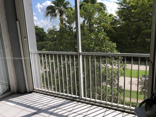 view of balcony