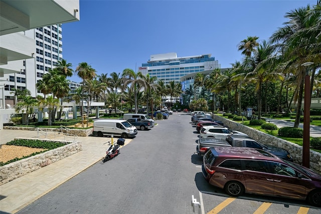 2899 Collins Ave Unit 1738, Miami Beach, FL 33140 - view of asphalt road featuring sidewalks and street lights