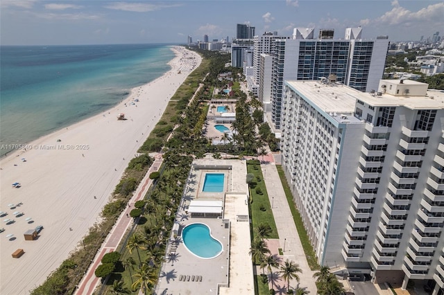 2899 Collins Ave Unit 1738, Miami Beach, FL 33140 - view of urban area featuring a pool and expansive beach