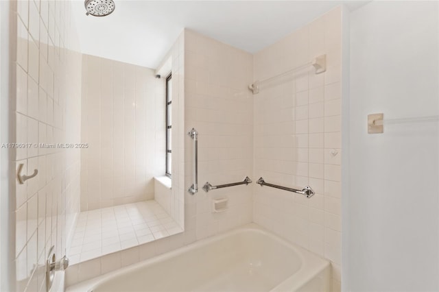 full bath with washtub / shower combination