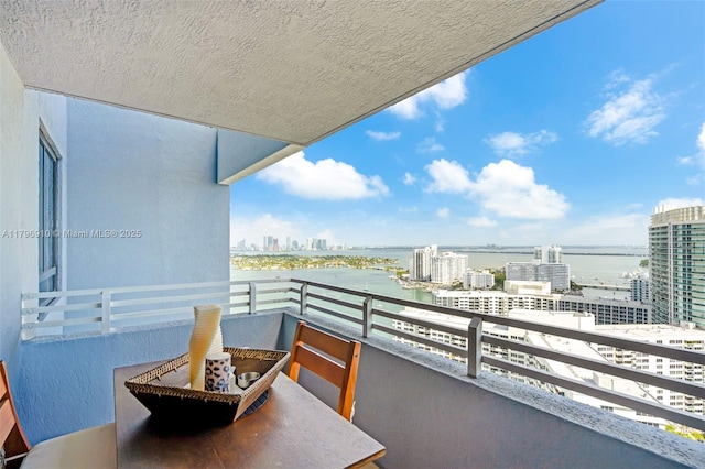 1330 W Ave Unit 3003, Miami Beach, FL 33139 - balcony with a water view and a city view