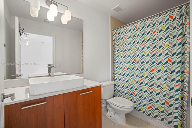 18445 NE 27th Pl, Aventura, FL 33160 - full bath with vanity, toilet, visible vents, and tile patterned floors