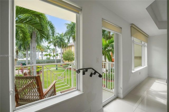 18445 NE 27th Pl, Aventura, FL 33160 - doorway to outside with tile patterned flooring