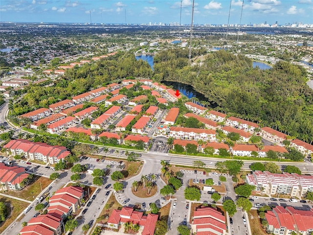 21133 NW 14th Pl, Miami Gardens, FL 33169 - bird's eye view with a water view and a residential view