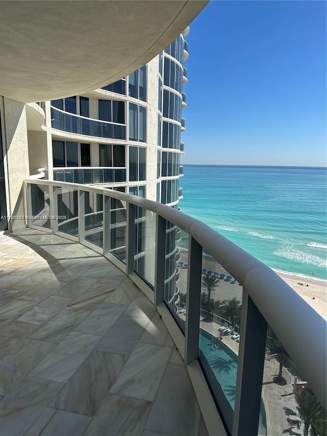 17201 Collins Ave Unit 1605, Sunny Isles Beach, FL 33160 - balcony with a water view