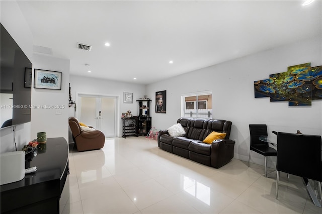 1793 NW 93rd Ter, Miami, FL 33147 - living area featuring visible vents and recessed lighting