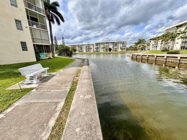 view of water feature