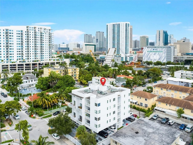 bird's eye view featuring a view of city