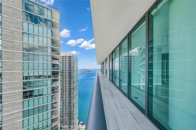 480 NE 31st St Unit 4307, Miami, FL 33137 - balcony with a water view and a view of city