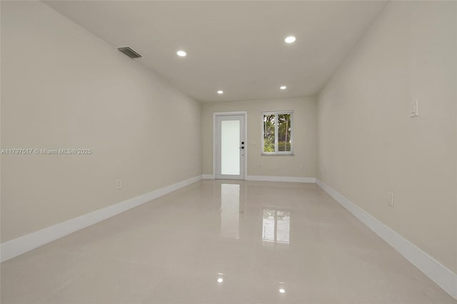 10051 SW 48th St, Miami, FL 33165 - empty room with visible vents, baseboards, and recessed lighting