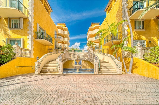 8888 Collins Ave Unit 201, Surfside, FL 33154 - view of property featuring stairs