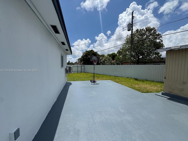 view of patio / terrace featuring a fenced backyard