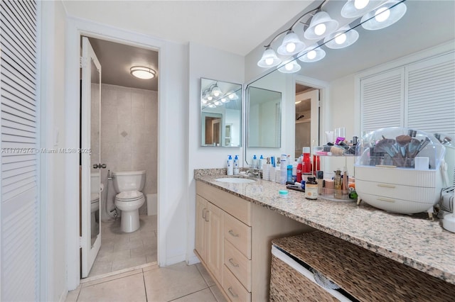 5838 Collins Ave Unit 10E, Miami Beach, FL 33140 - bathroom featuring tile patterned floors and vanity