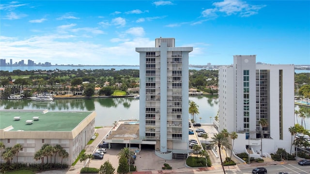 5838 Collins Ave Unit 10E, Miami Beach, FL 33140 - view of property featuring a city view and a water view