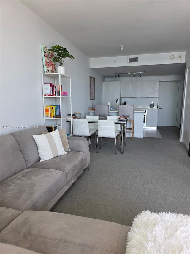 501 NE 31st St Unit 2802, Miami, FL 33137 - carpeted living room with a sink