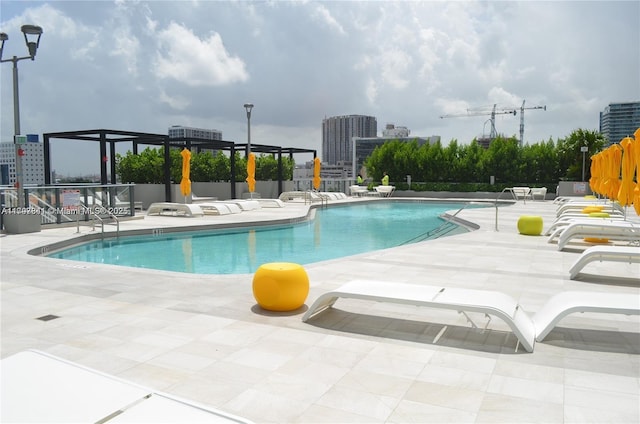 501 NE 31st St Unit 2802, Miami, FL 33137 - community pool with a patio area and a city view