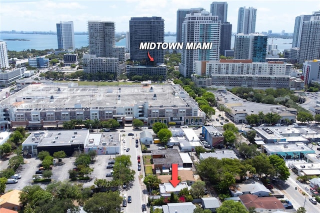 34 NW 34th Ter, Miami, FL 33127 - drone / aerial view of a view of skyline and a large body of water