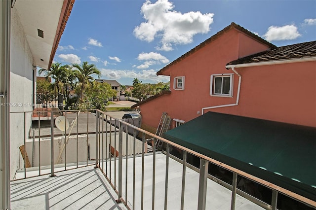 view of balcony