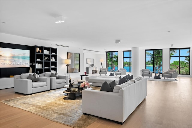 7025 Fisher Island Dr Unit 7025, Miami Beach, FL 33109 - living area with wood finished floors