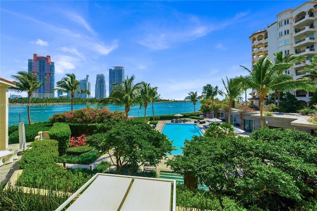 7025 Fisher Island Dr Unit 7025, Miami Beach, FL 33109 - water view with nearby urban area