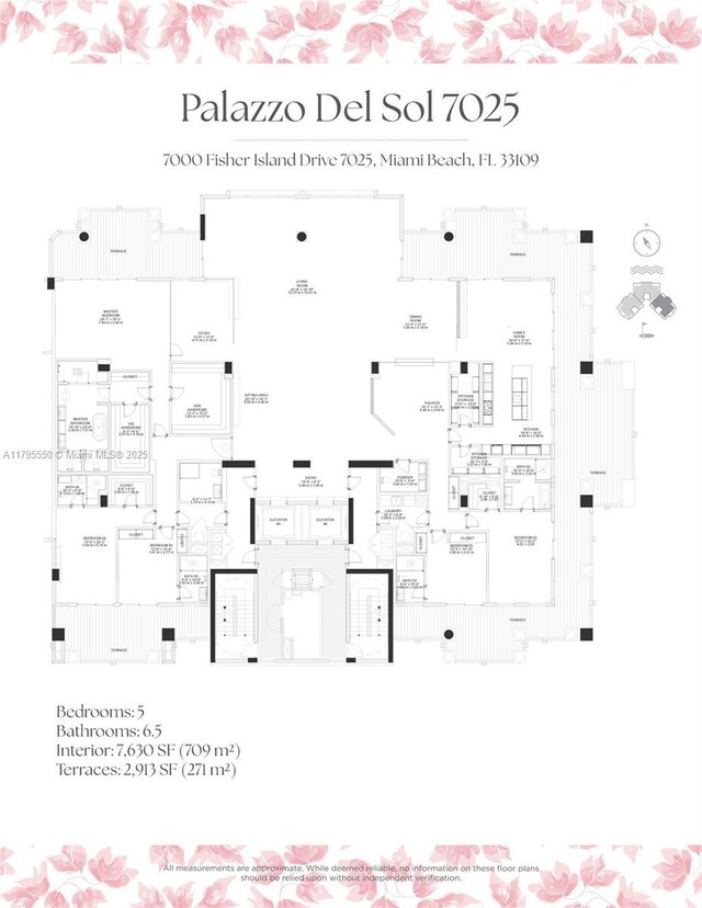 7025 Fisher Island Dr Unit 7025, Miami Beach, FL 33109 - floor plan / room layout