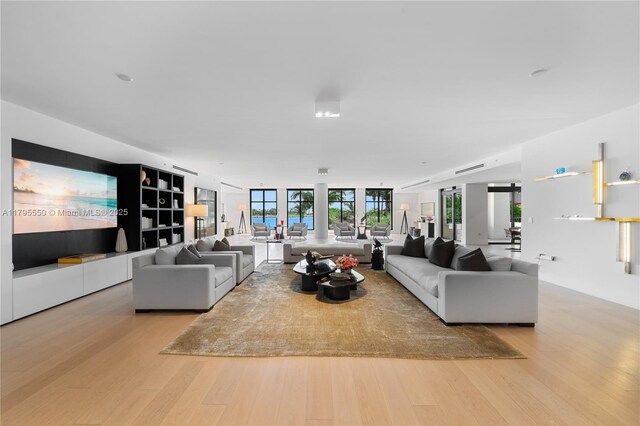 7025 Fisher Island Dr Unit 7025, Miami Beach, FL 33109 - living area featuring wood finished floors