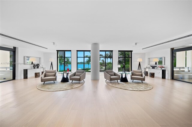 7025 Fisher Island Dr Unit 7025, Miami Beach, FL 33109 - common area with a wall of windows