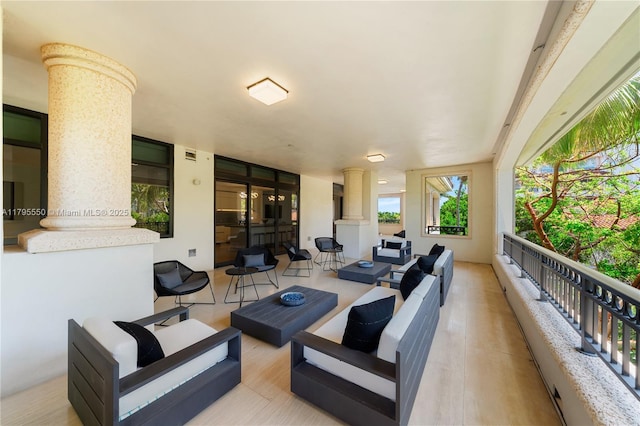 7025 Fisher Island Dr Unit 7025, Miami Beach, FL 33109 - view of patio featuring outdoor lounge area