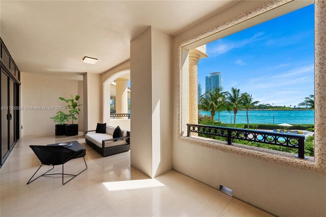 7025 Fisher Island Dr Unit 7025, Miami Beach, FL 33109 - balcony featuring a water view