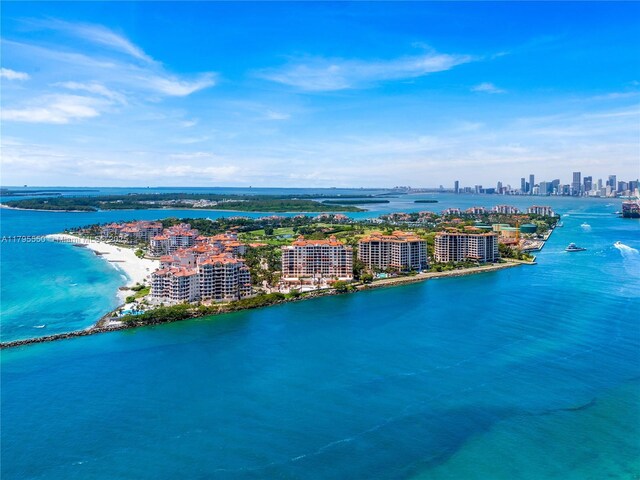 7025 Fisher Island Dr Unit 7025, Miami Beach, FL 33109 - aerial view of skyline and a nearby body of water