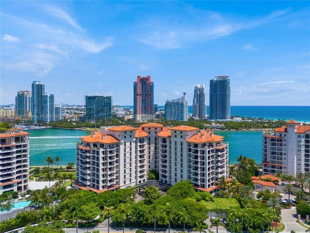 7025 Fisher Island Dr Unit 7025, Miami Beach, FL 33109 - bird's eye view of a large body of water and city skyline