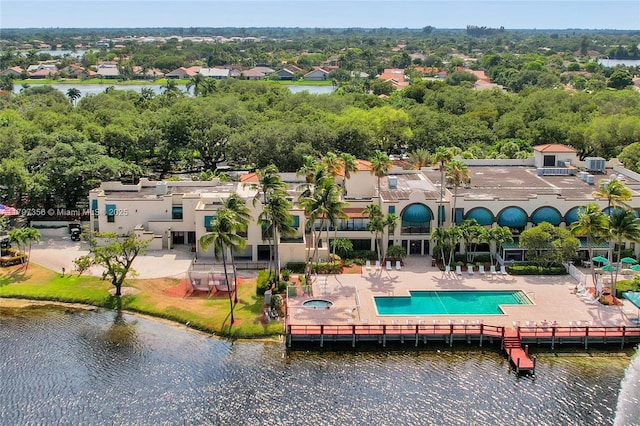 9136A SW 20th Pl, Davie, FL 33324 - drone / aerial view of a large body of water and a pool