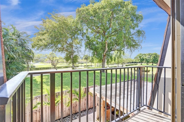 view of balcony
