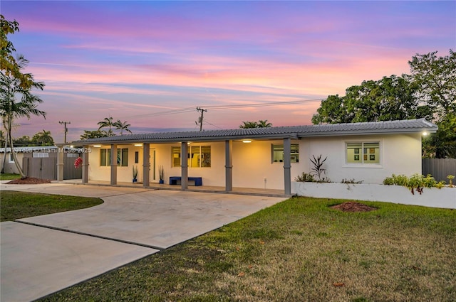 8501 SW 142nd St, Palmetto Bay, FL 33158 - single story home featuring concrete driveway, a carport, and stucco siding