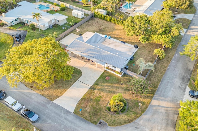 8501 SW 142nd St, Palmetto Bay, FL 33158 - ranch-style house featuring a tiled roof, stucco siding, fence, a front lawn, and driveway