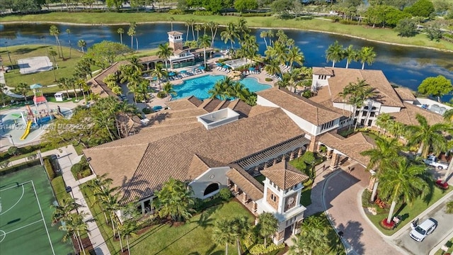 12471 NW 78th Mnr, Parkland, FL 33076 - bird's eye view of a large body of water and a pool area