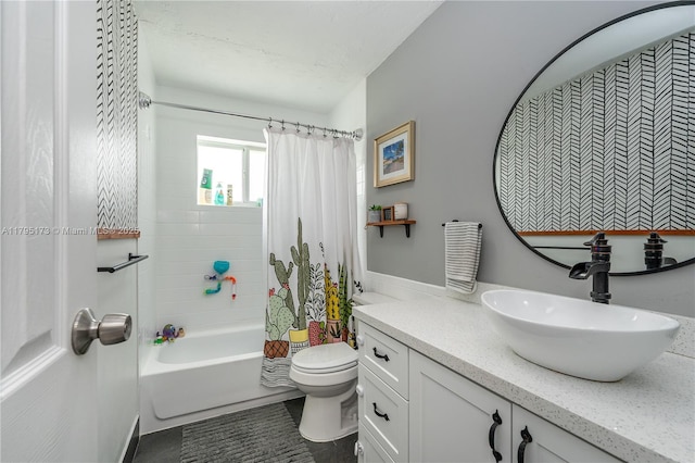 9652 NW 19th Pl, Sunrise, FL 33322 - bathroom featuring vanity, toilet, and shower / bath combo