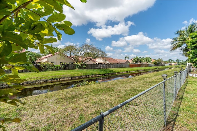 9652 NW 19th Pl, Sunrise, FL 33322 - view of yard featuring a water view and a residential view
