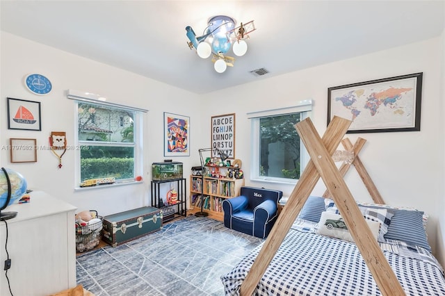 1254 Andalusia Ave, Coral Gables, FL 33134 - bedroom with a chandelier