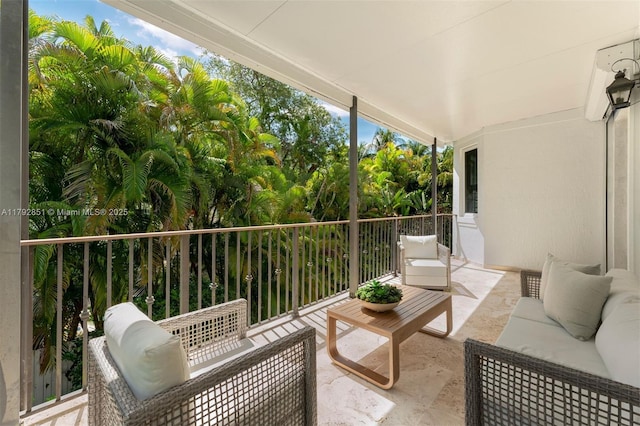 balcony with outdoor lounge area