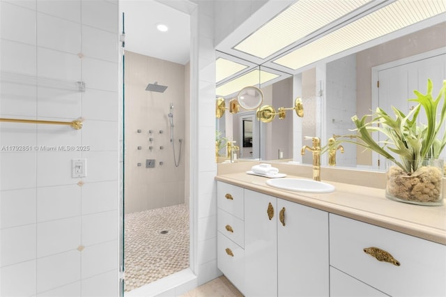 7251 SW 47th Ct, Miami, FL 33143 - full bath featuring tiled shower and vanity