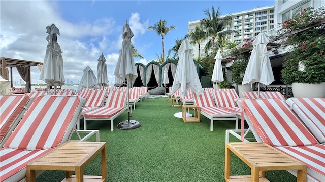 1100 W Ave Unit 1108, Miami Beach, FL 33139 - view of community with outdoor dining space