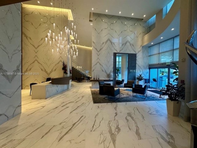 community lobby with stairway