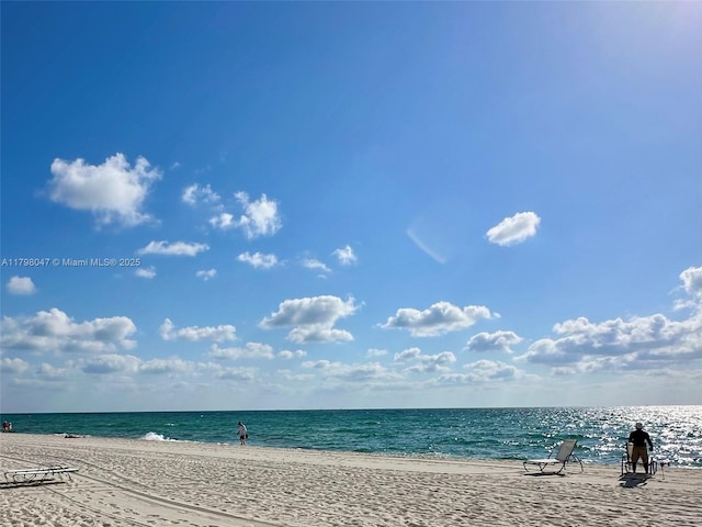property view of water with a view of the beach