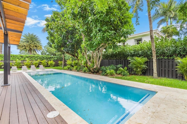7560 SW 144th St, Palmetto Bay, FL 33158 - view of pool featuring a fenced backyard and a fenced in pool